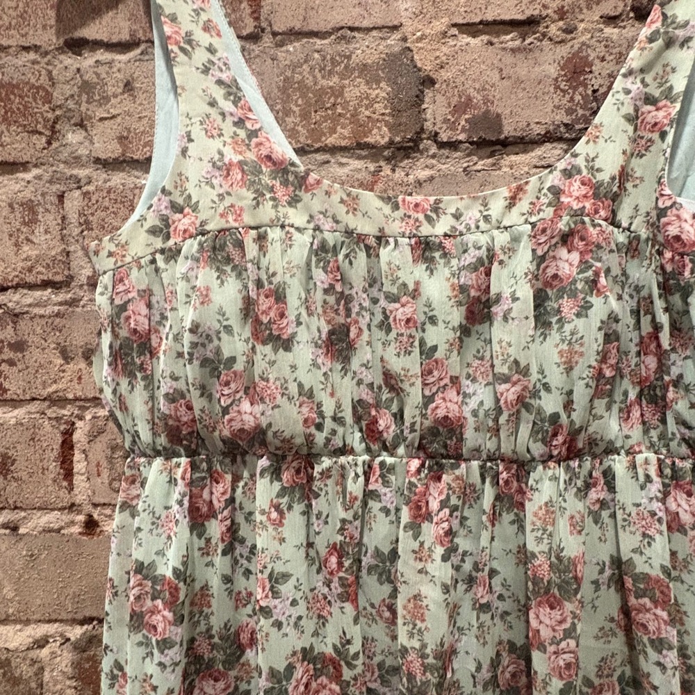 NWT ZARA Floral Print Mini Babydoll Dress Size XS - Picture 5 of 6